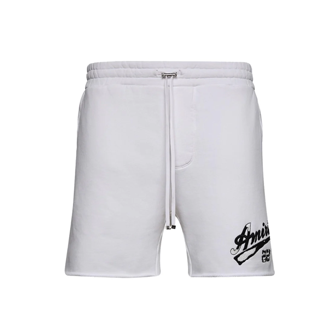 Amiri 22 Embroidered Shorts White