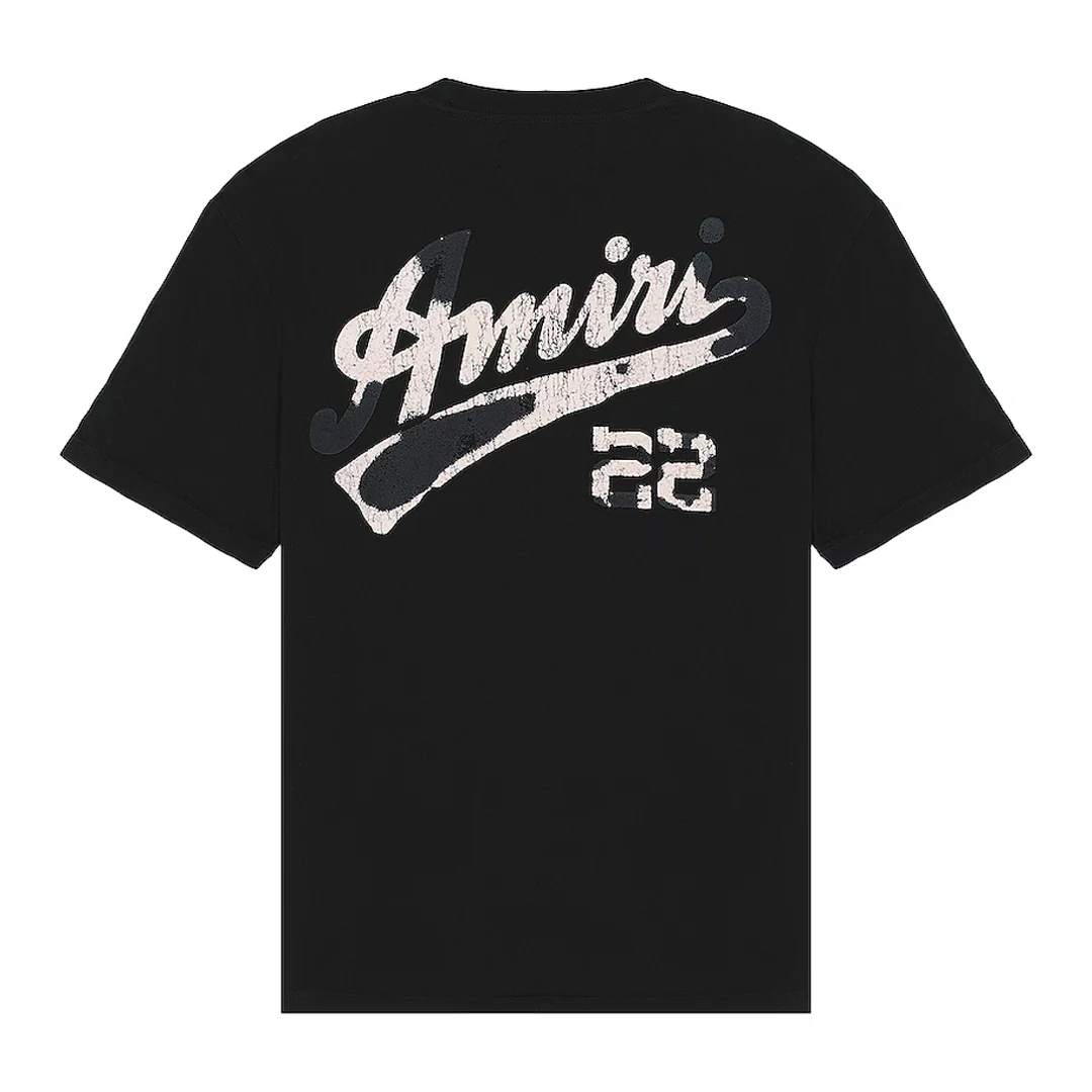 Amiri 22 Jersey T-Shirt Black - Image 2