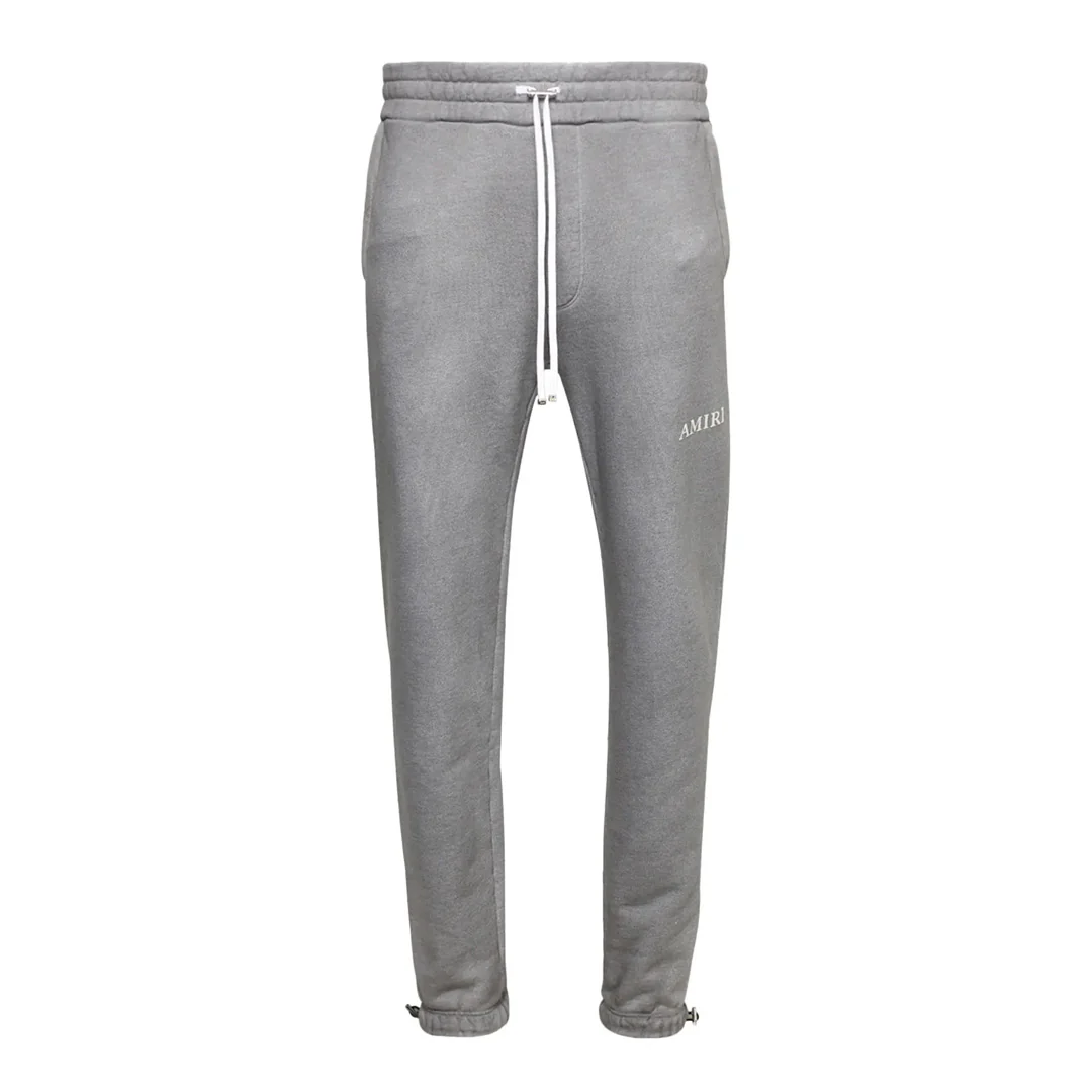 Amiri Aged Puff Logo Sweatpants Grey