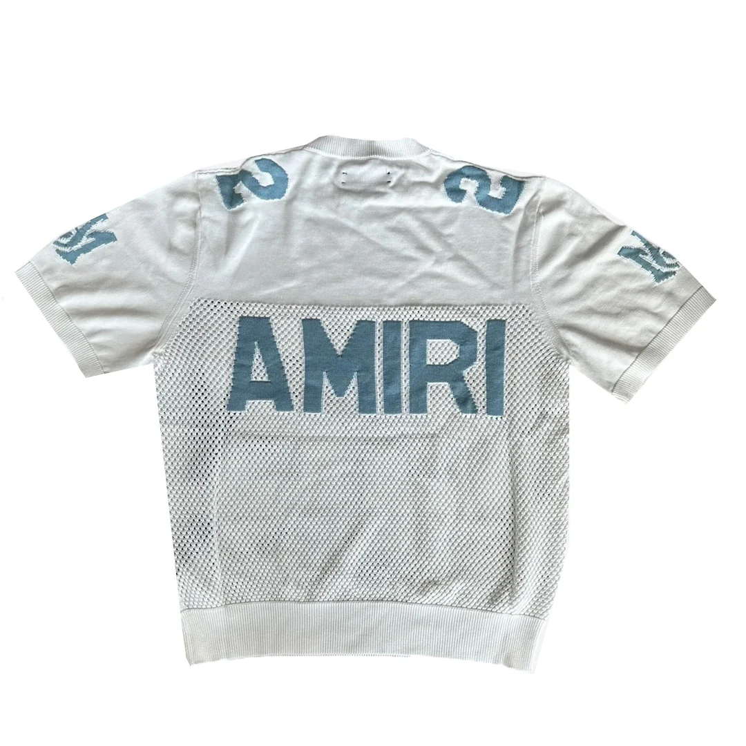 Amiri Knit Jersey White Blue - Image 2