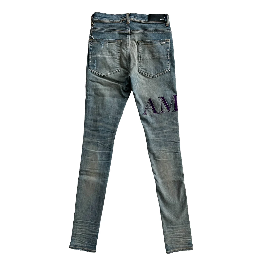 Amiri Serif Logo Jeans Clay Indigo - Image 2