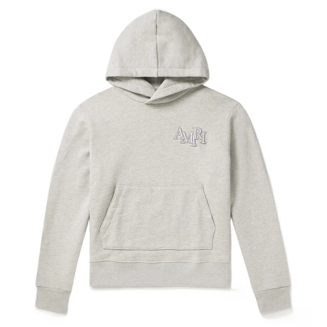 Amiri Staggered Hoodie Grey
