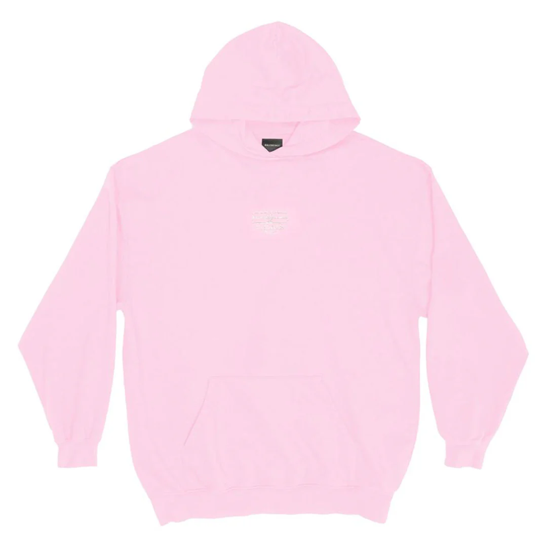 Balenciaga BB Paris Icon Hoodie Pink