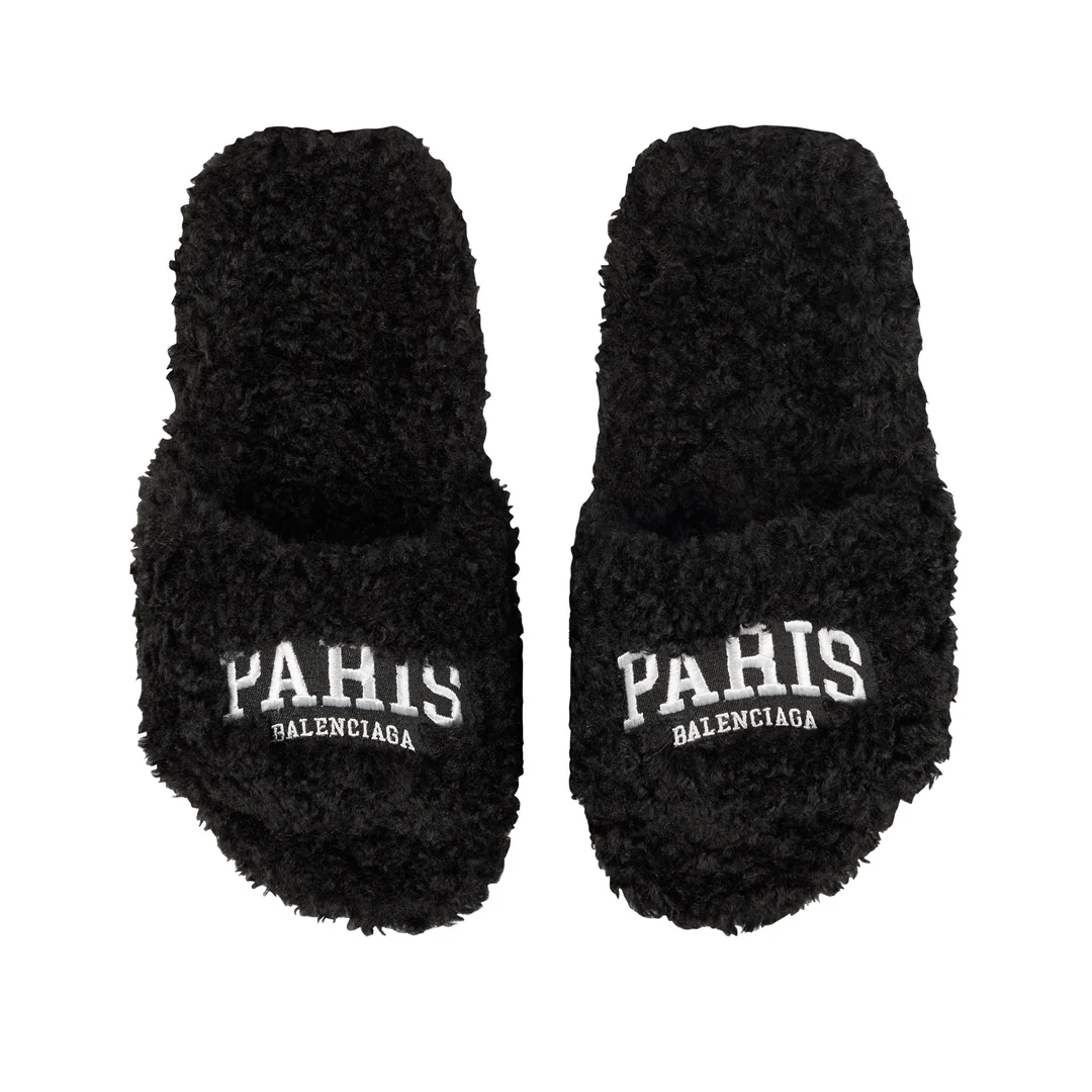 Balenciaga Paris Furry Slide - Image 2