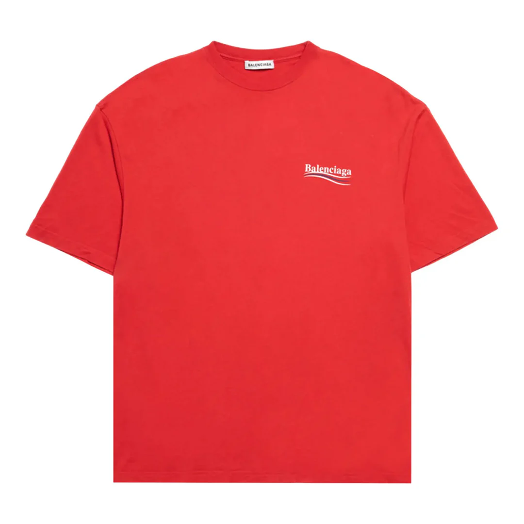 Balenciaga Political Campaign T-Shirt Red