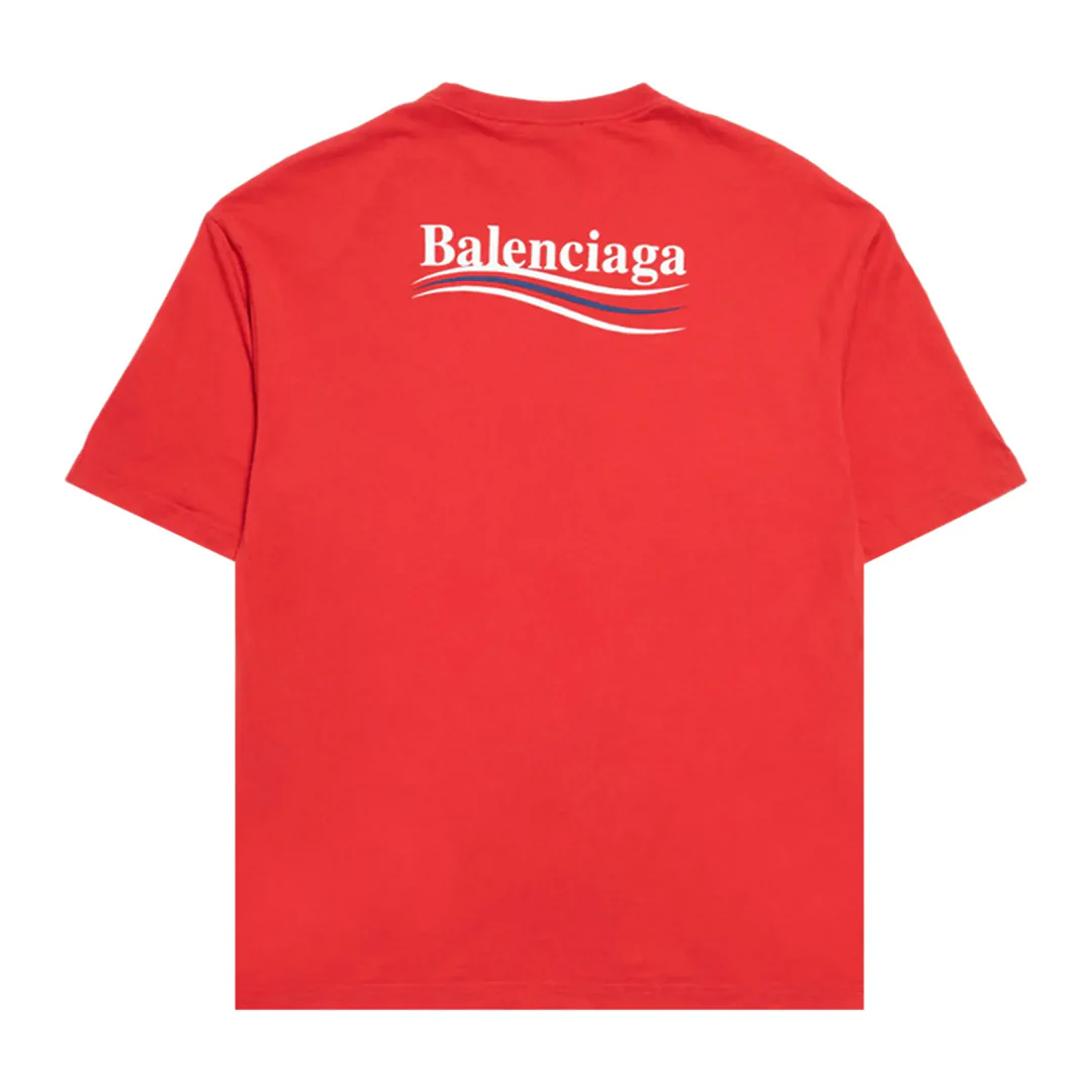 Balenciaga Political Campaign T-Shirt Red - Image 2