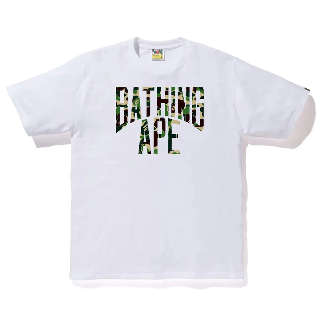 Bape NYC Logo ABC Camo Green T-Shirt