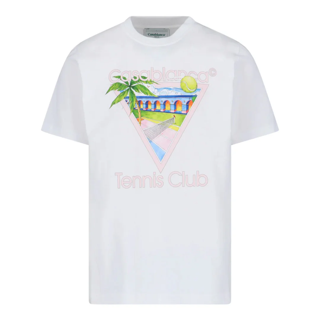 Casablanca Tennis Club Icon T-Shirt White