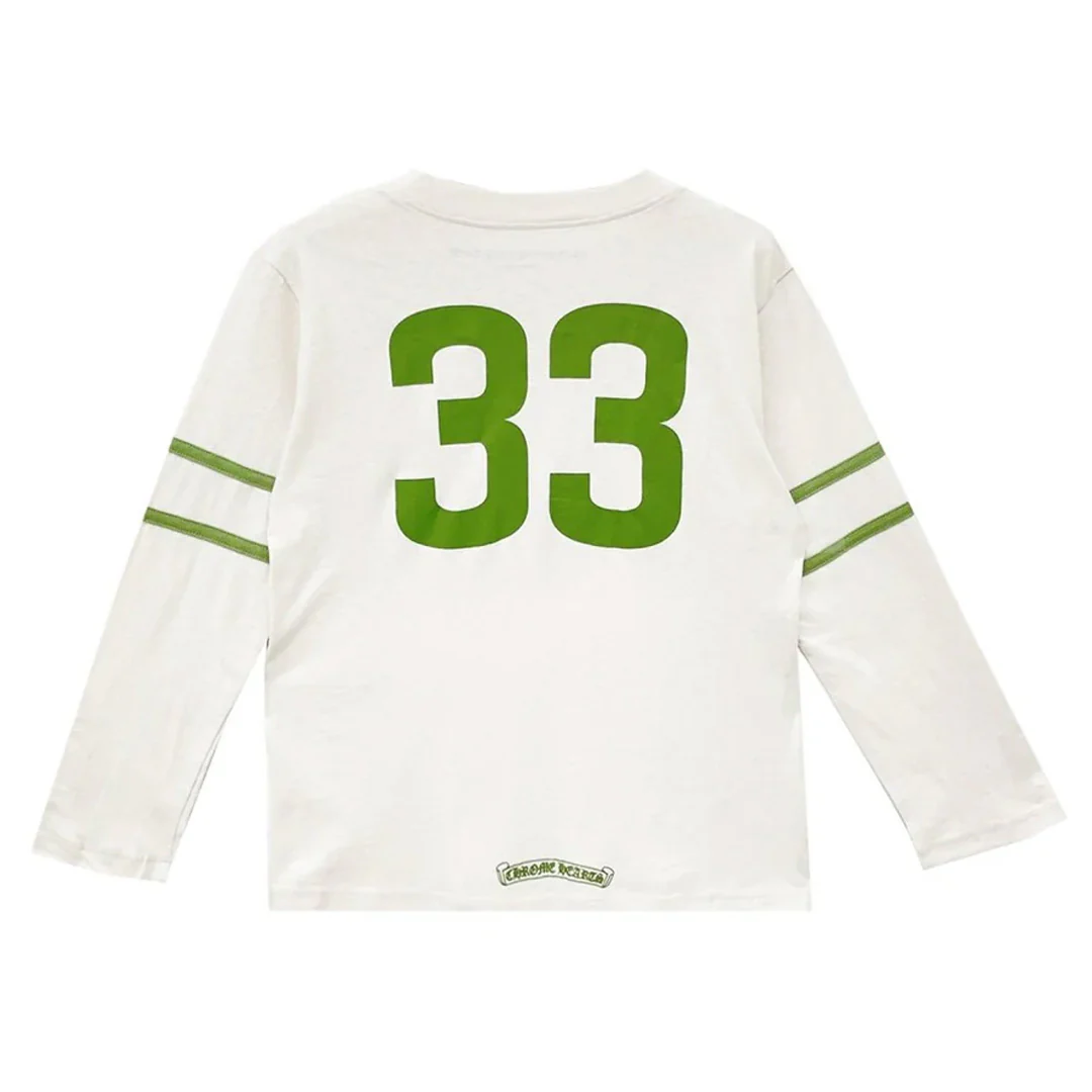 Chrome Hearts 33 Horseshoe Logo Long Sleeve T-Shirt (Womens) Green - Image 2