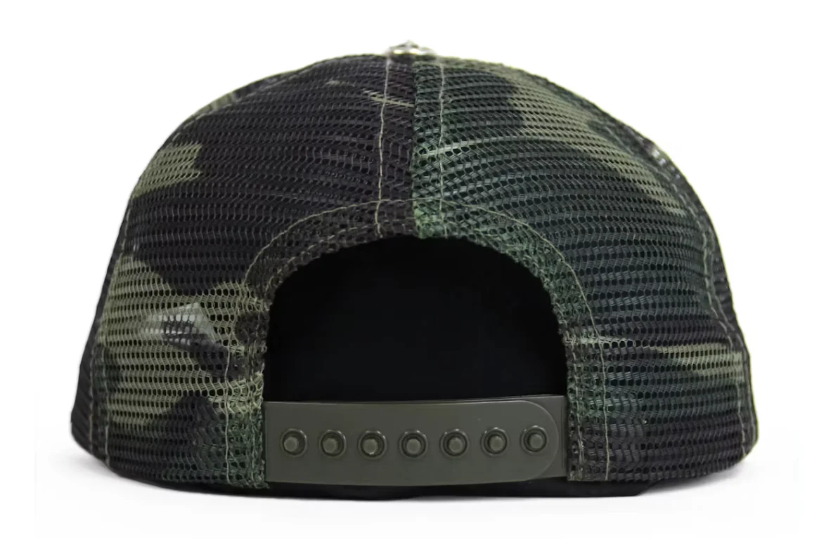 Chrome Hearts Black/Camo CH Hollywood Trucker Hat - Image 2
