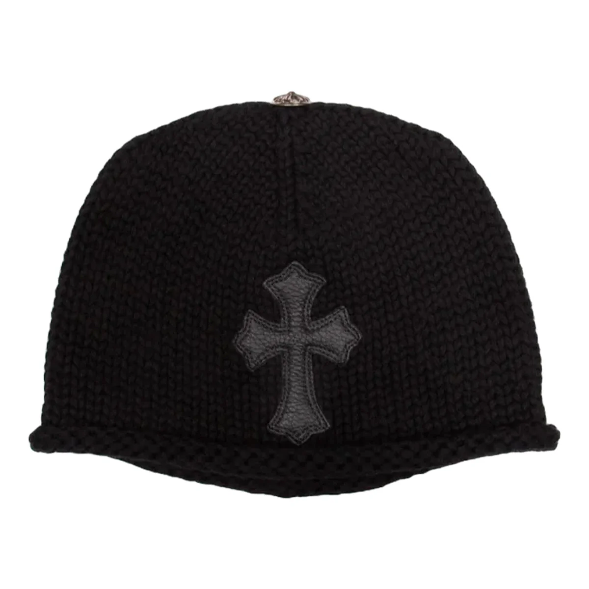Chrome Hearts Black Cross Patch Beanie
