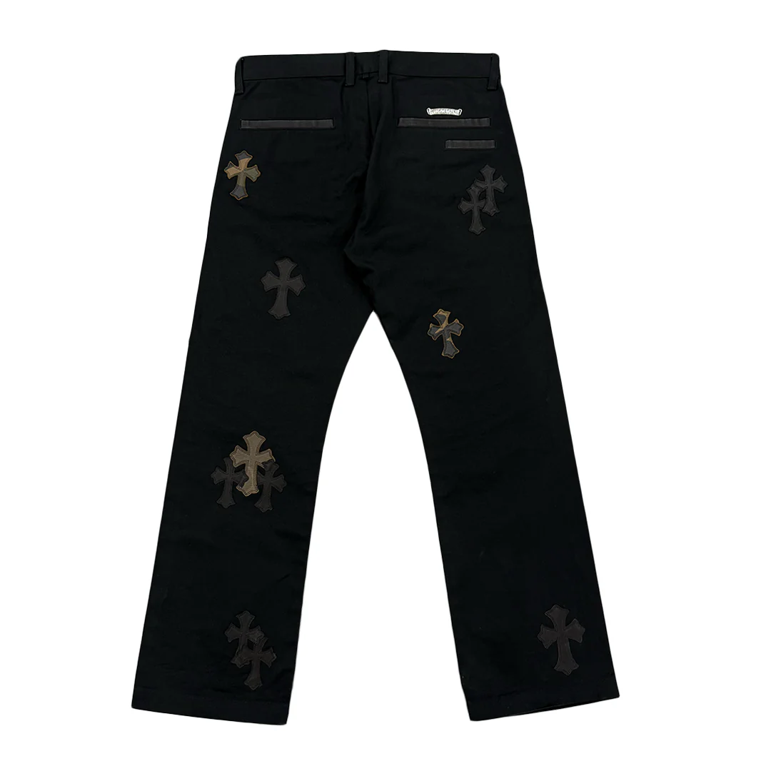 Chrome Hearts Black Cross Patches Chino Pants - Image 2