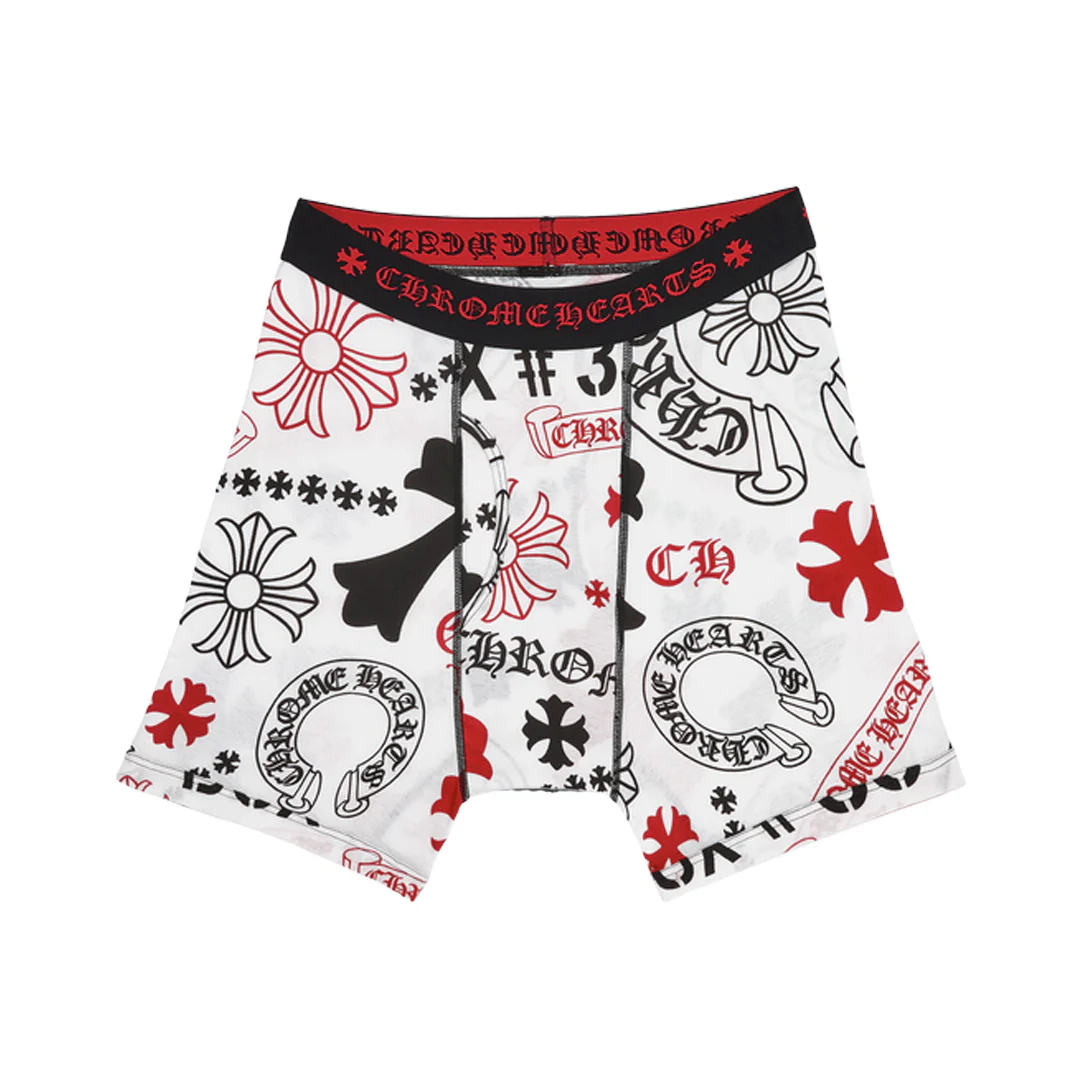 Chrome Hearts Boxer Brief Stencil Red/White