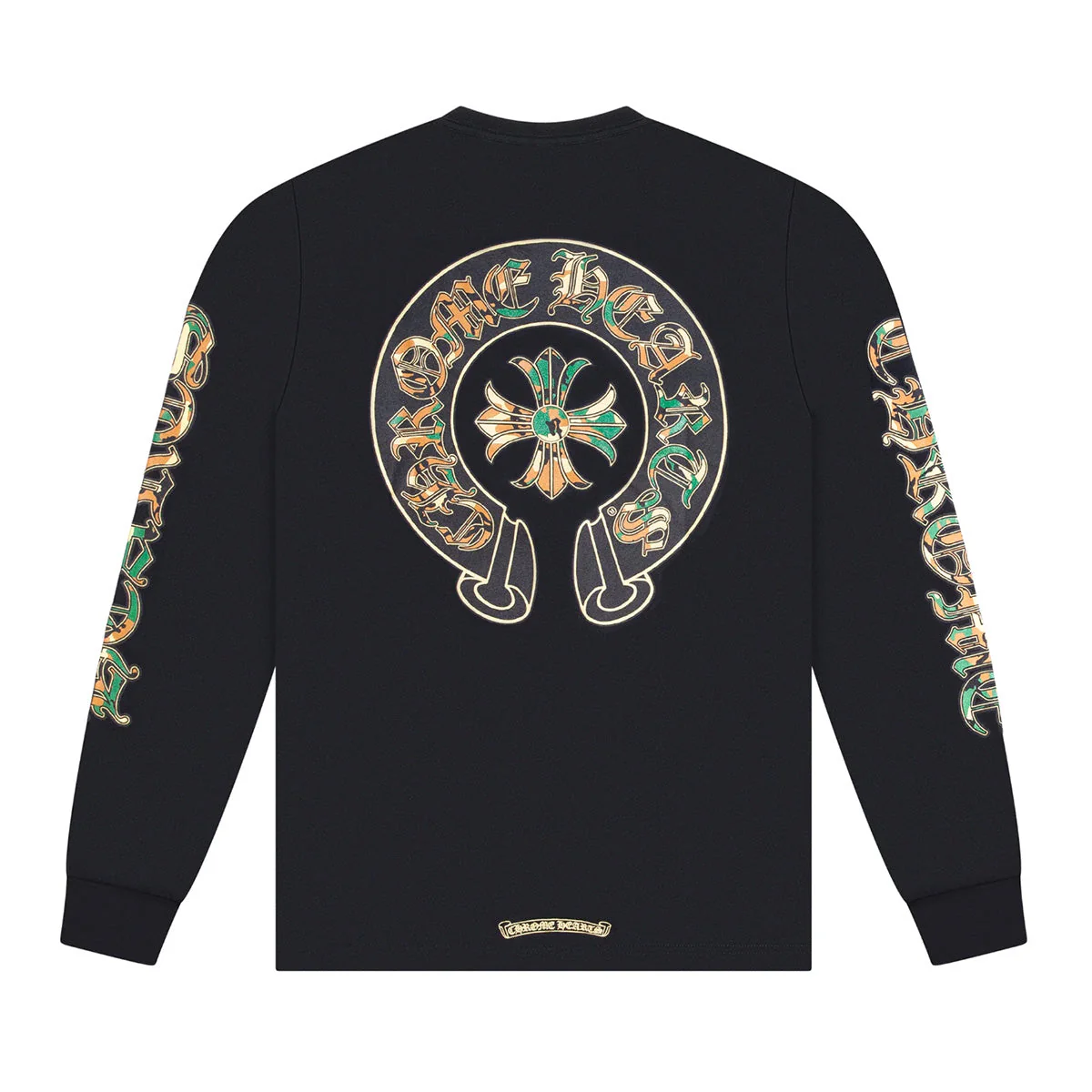 Chrome Hearts Camo Horseshoe Logo Long Sleeve T-Shirt - Image 2