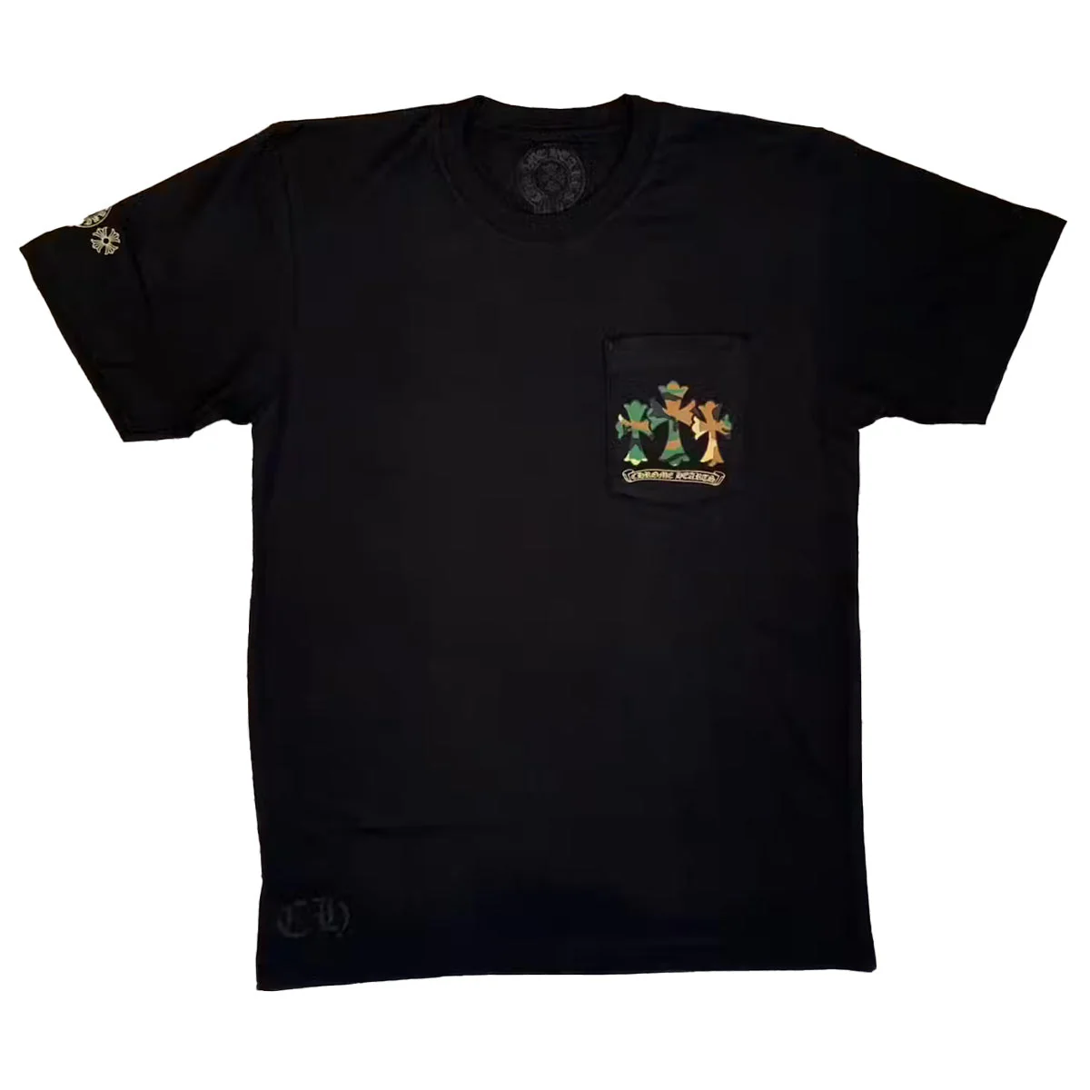 Chrome Hearts Camo Horseshoe Pocket T-Shirt - Image 2