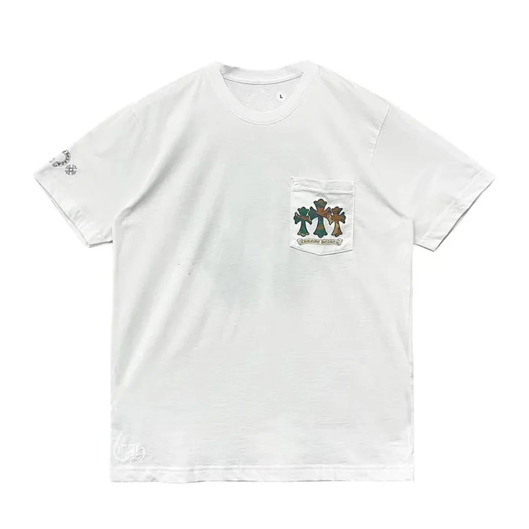 Chrome Hearts Camo Horseshoe Pocket T-Shirt White