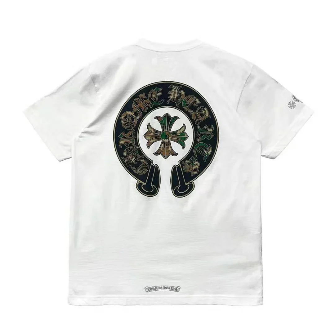 Chrome Hearts Camo Horseshoe Pocket T-Shirt White - Image 2