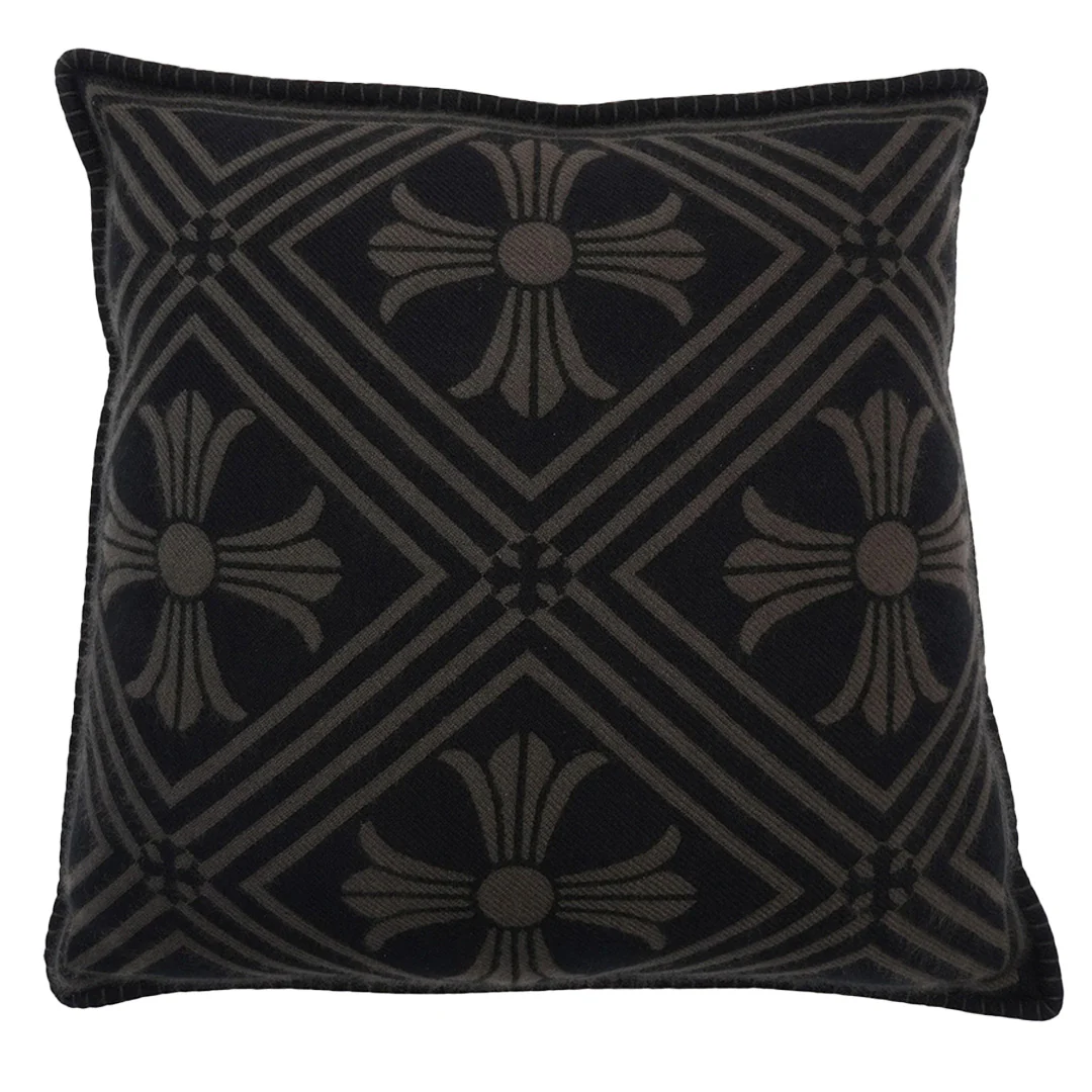 Chrome Hearts Cashmere Pillow Black Brown XL