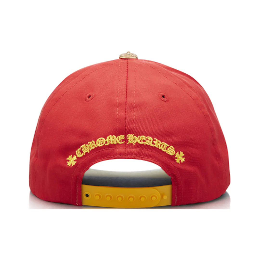 Chrome Hearts CH Trucker Hat Red/Yellow - Image 2