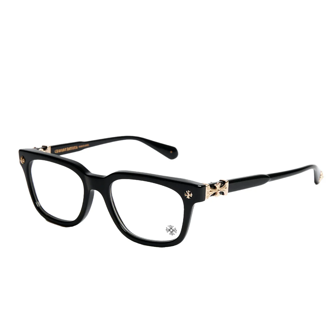 Chrome Hearts "Cox Ucker" Black/Gold Glasses