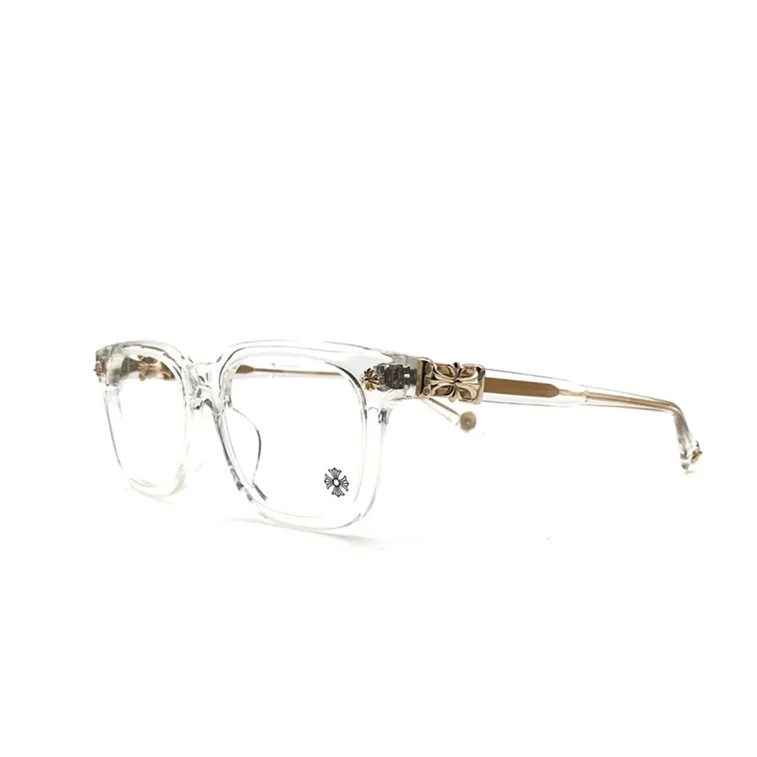 Chrome Hearts "Cox Ucker" Clear/Gold/Diamond Encrusted Glasses