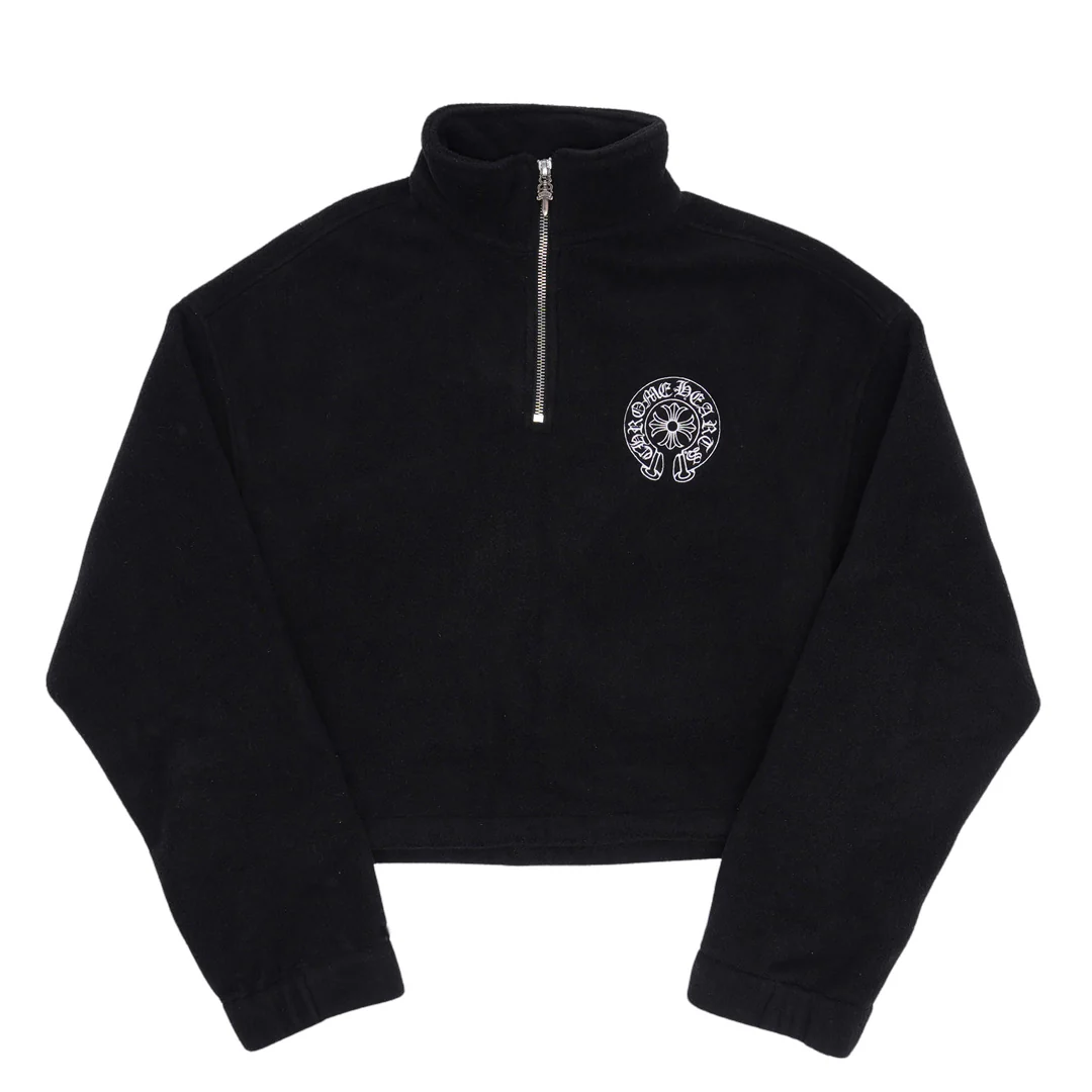 Chrome Hearts Cropped Horseshoe Logo Fleece (Womens)