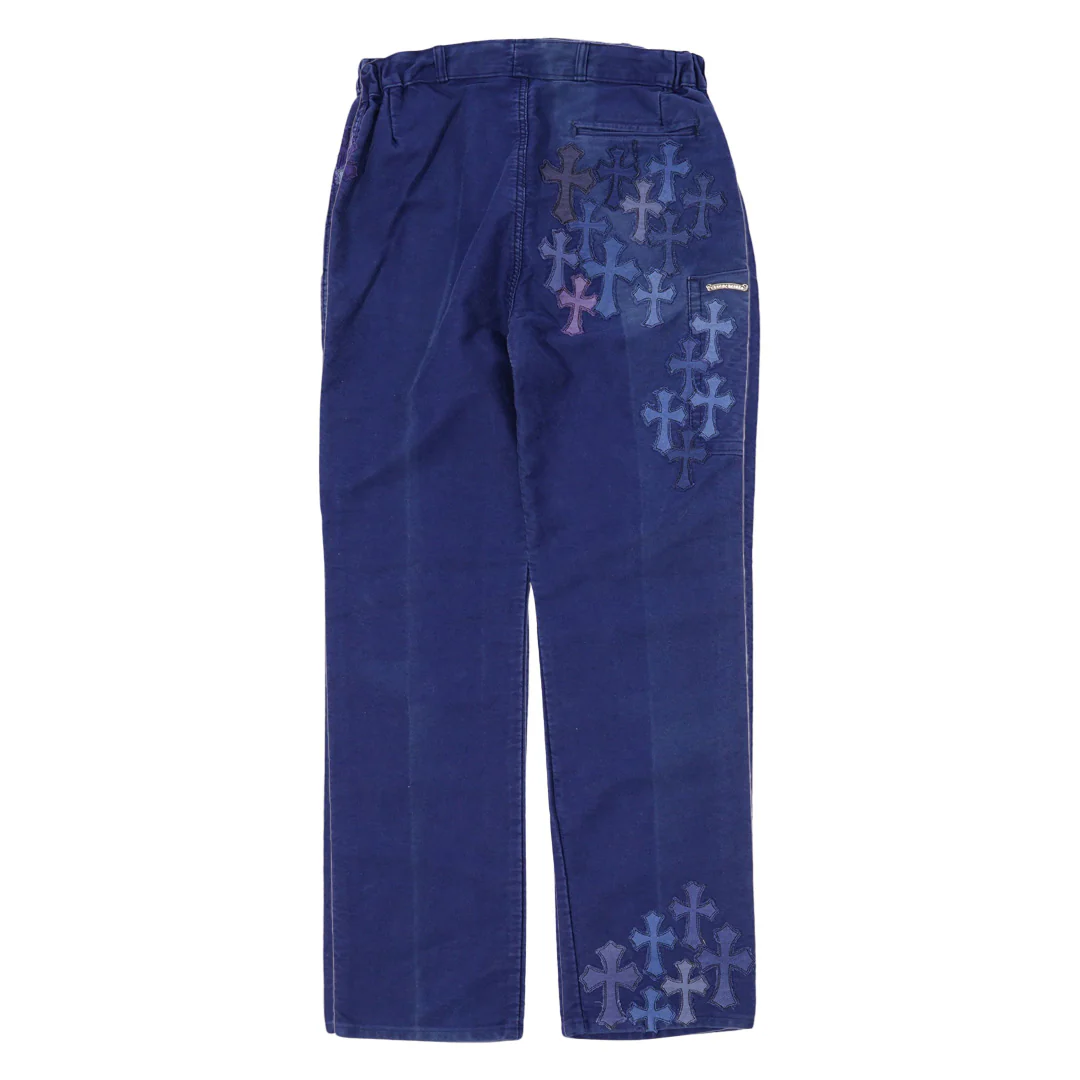 Chrome Hearts Cross Patch French Bleu de Travail Work Pants - Image 2