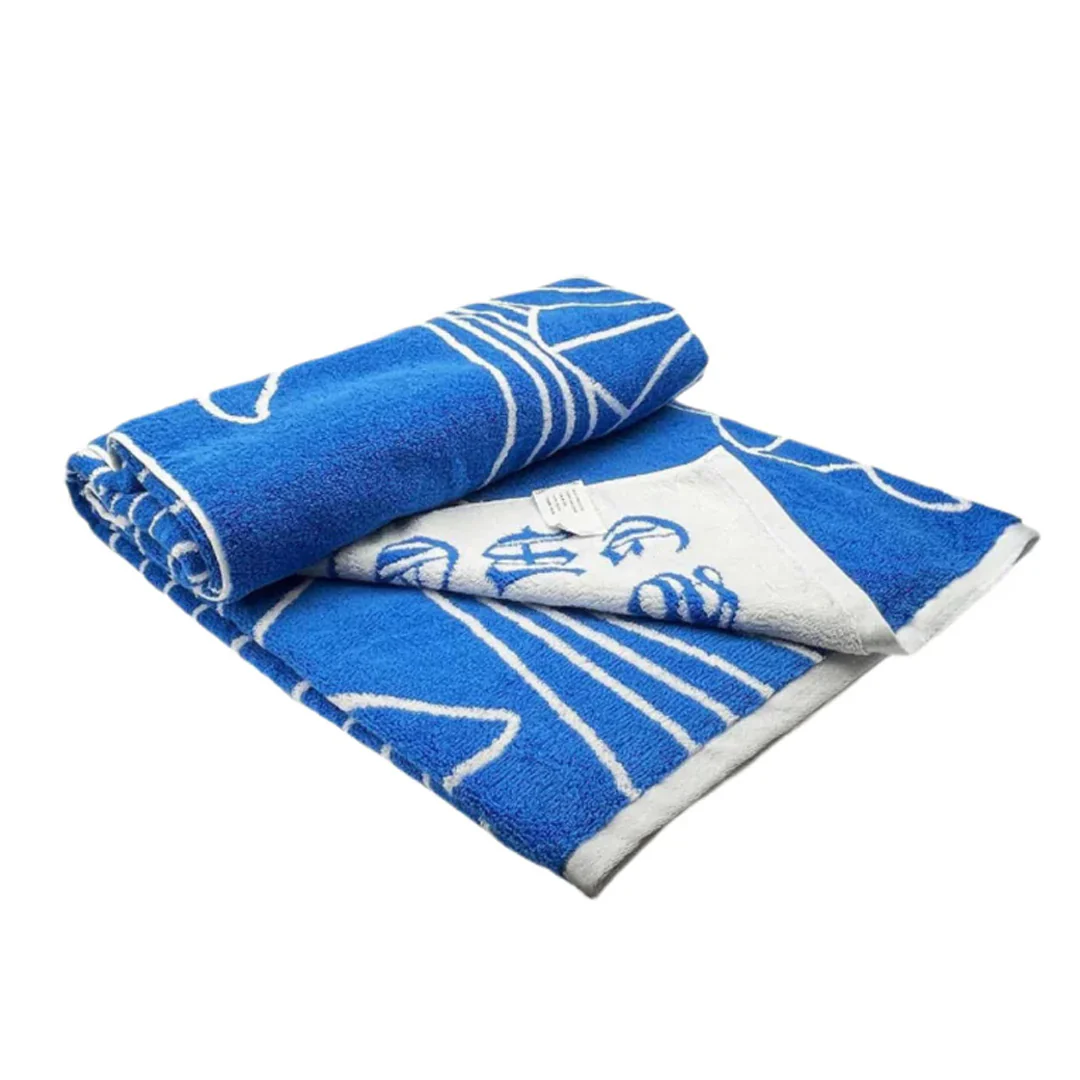 Chrome Hearts Crosses Beach Towel Blue - Image 2
