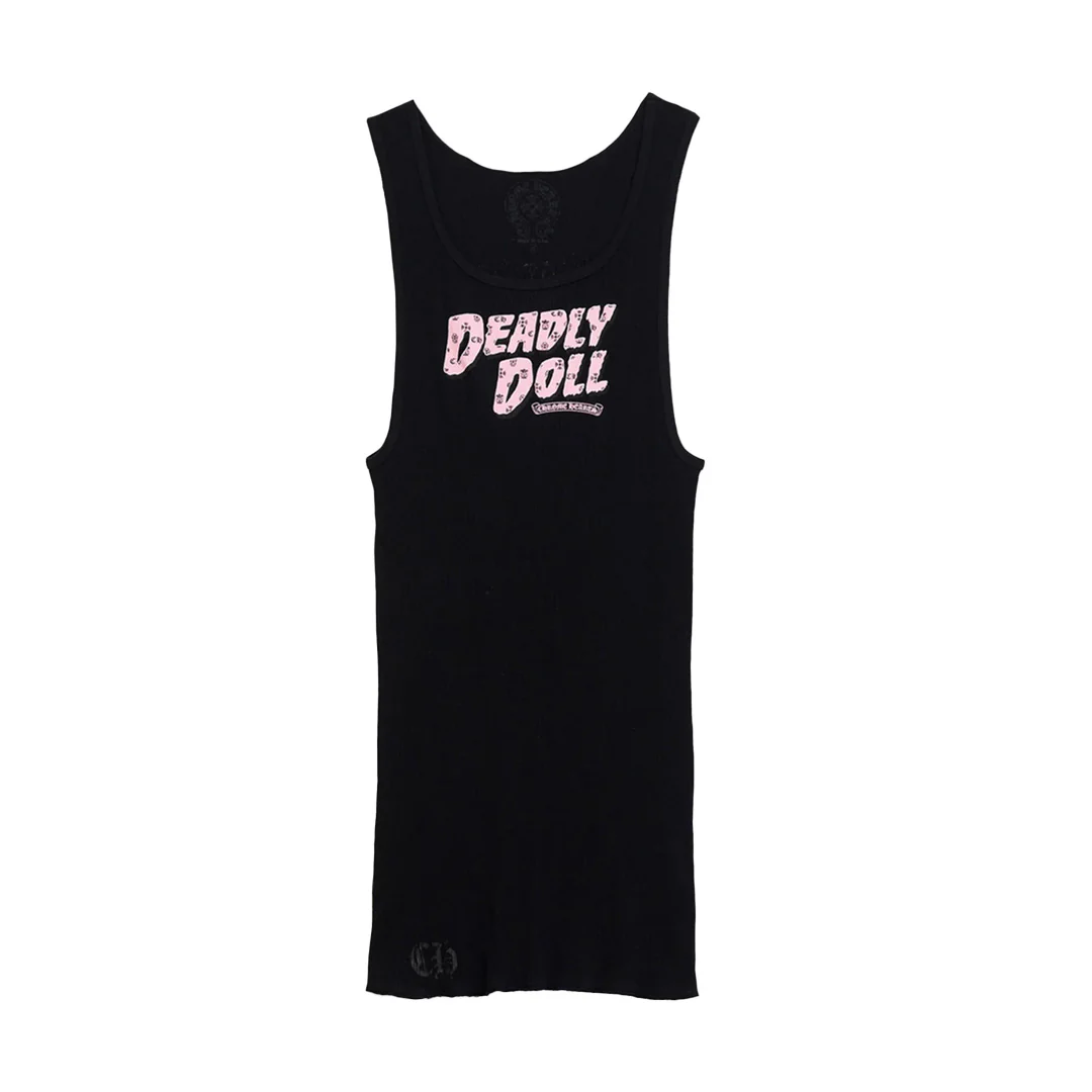 Chrome Hearts Deadly Doll Tank Top Black - Image 2