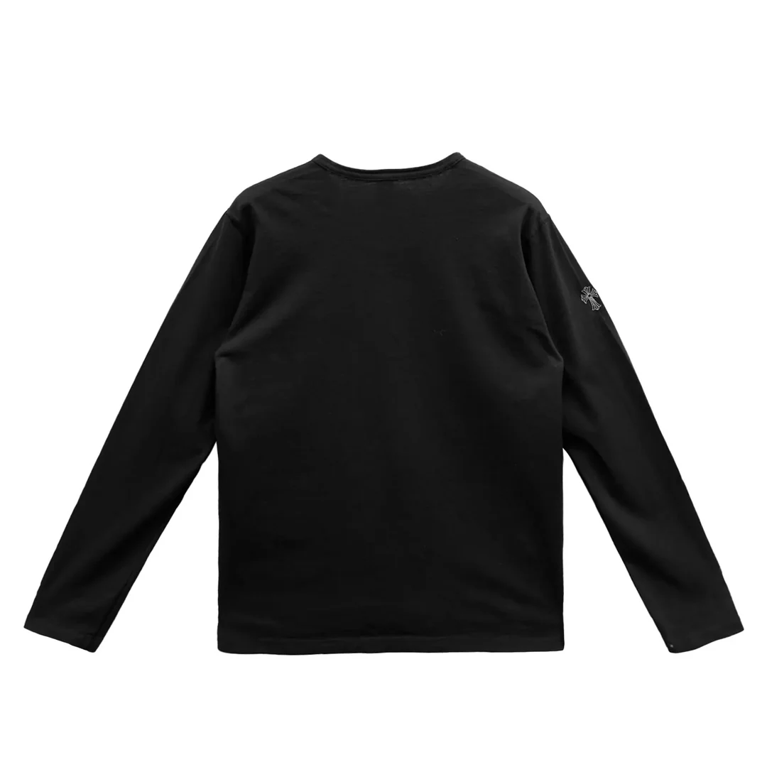 Chrome Hearts Eye Chart Long Sleeve T-Shirt Black - Image 2