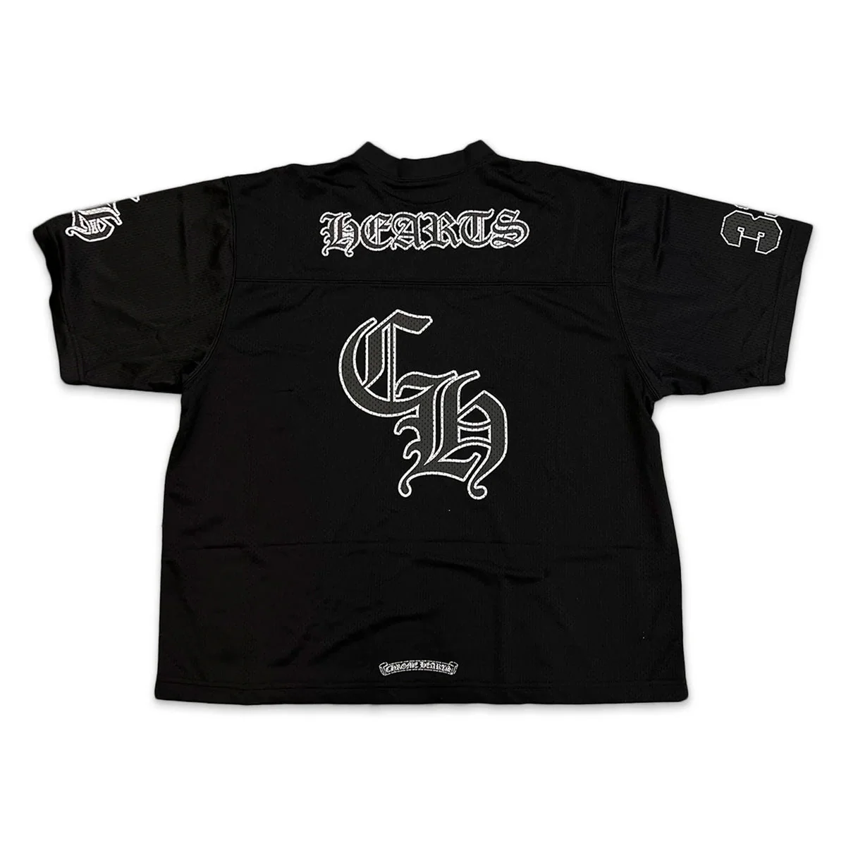 Chrome Hearts Football Mesh Jersey Black - Image 2