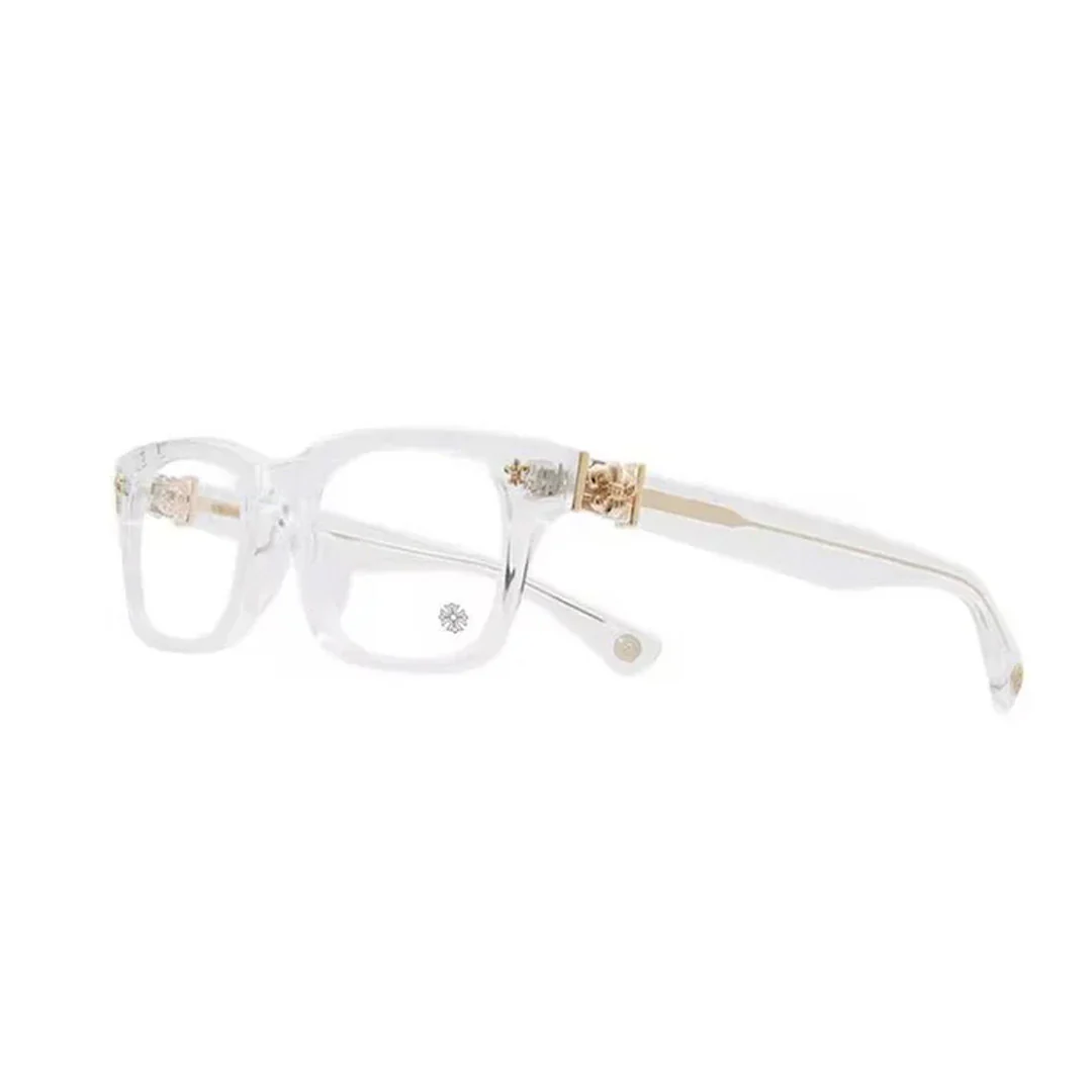 Chrome Hearts "Gittin Any?" Clear/Gold Glasses