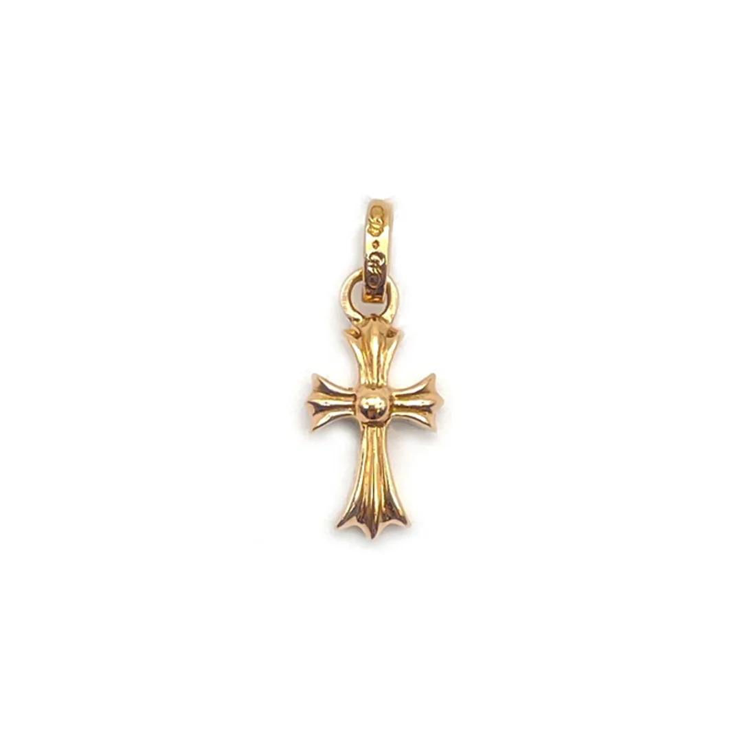 Chrome Hearts 22k Gold Baby Fat Diamond Pavé Pendant (Pendant Only) - Image 2
