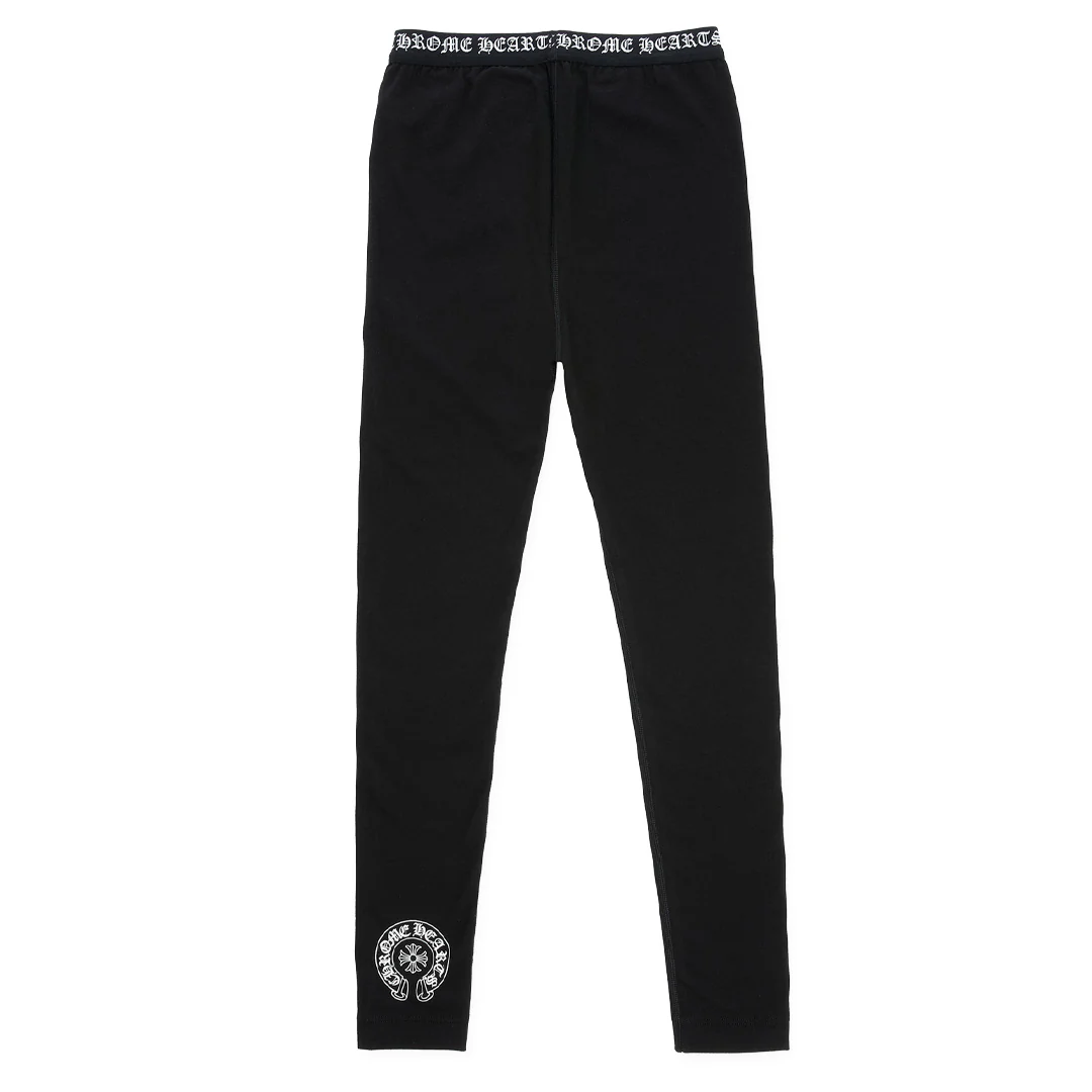 Chrome Hearts Horseshoe Leggings Black - Image 2