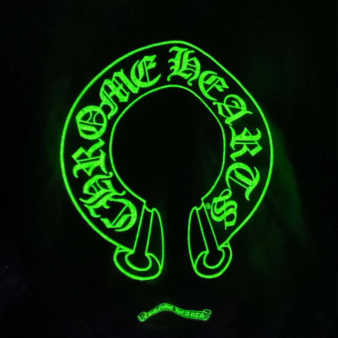 Chrome Hearts Horseshoe Logo Glow in the Dark Zip Up - Image 2