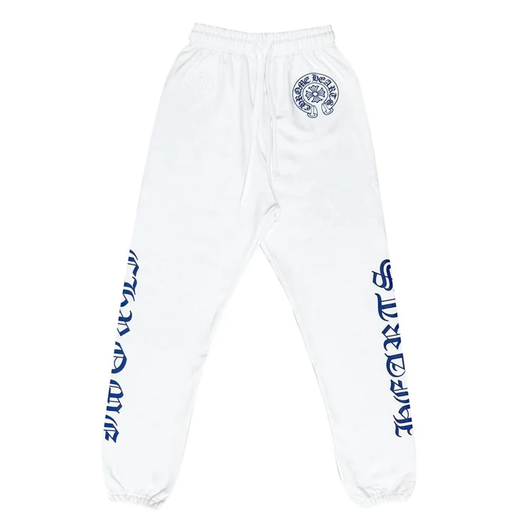 Chrome Hearts Horseshoe Logo Sweats White Blue