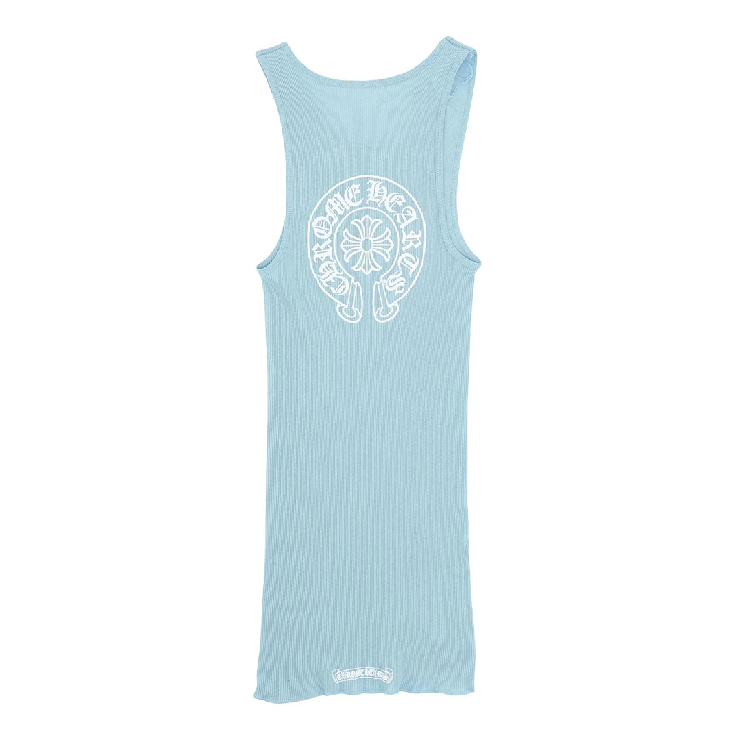 Chrome Hearts Horseshoe Tank Top Blue - Image 2