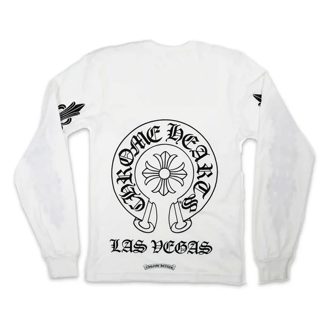 Chrome Hearts Las Vegas Exclusive Long Sleeve T-Shirt White