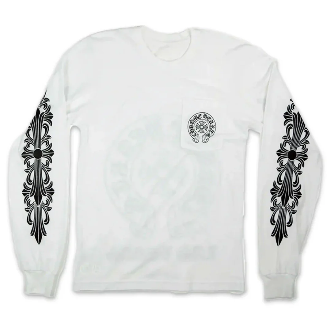 Chrome Hearts Las Vegas Exclusive Long Sleeve T-Shirt White - Image 2