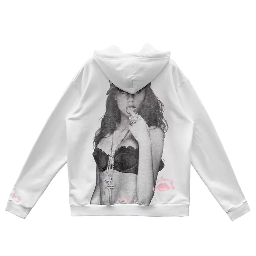 Chrome Hearts Laurie Lynn Stark 'Love You' Photo Hoodie Pink