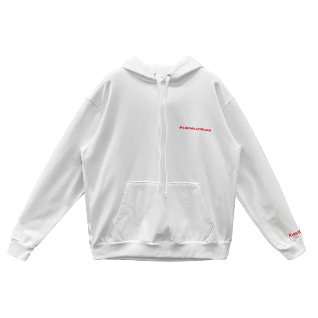 Chrome Hearts Laurie Lynn Stark 'Love You' Photo Hoodie Red - Image 2