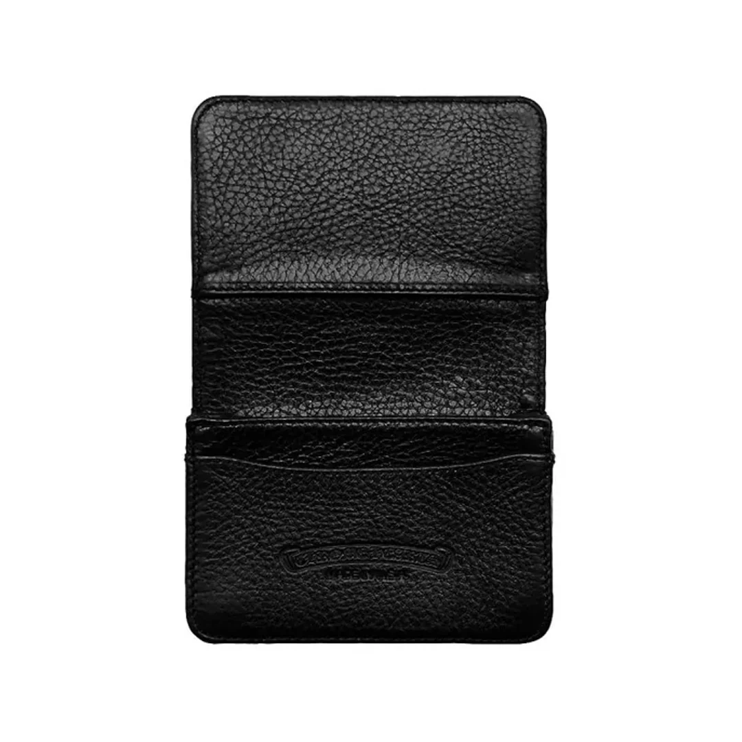 Chrome Hearts Scroll Leather Card Holder Black - Image 2
