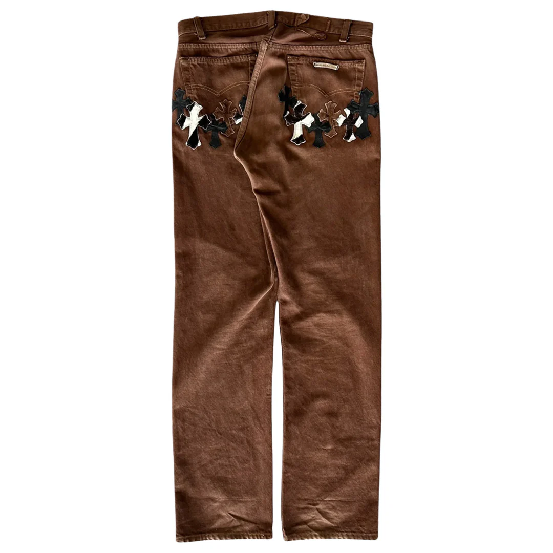 Chrome Hearts Levi's New York Fashion Week Cross Patch Jeans - Image 2