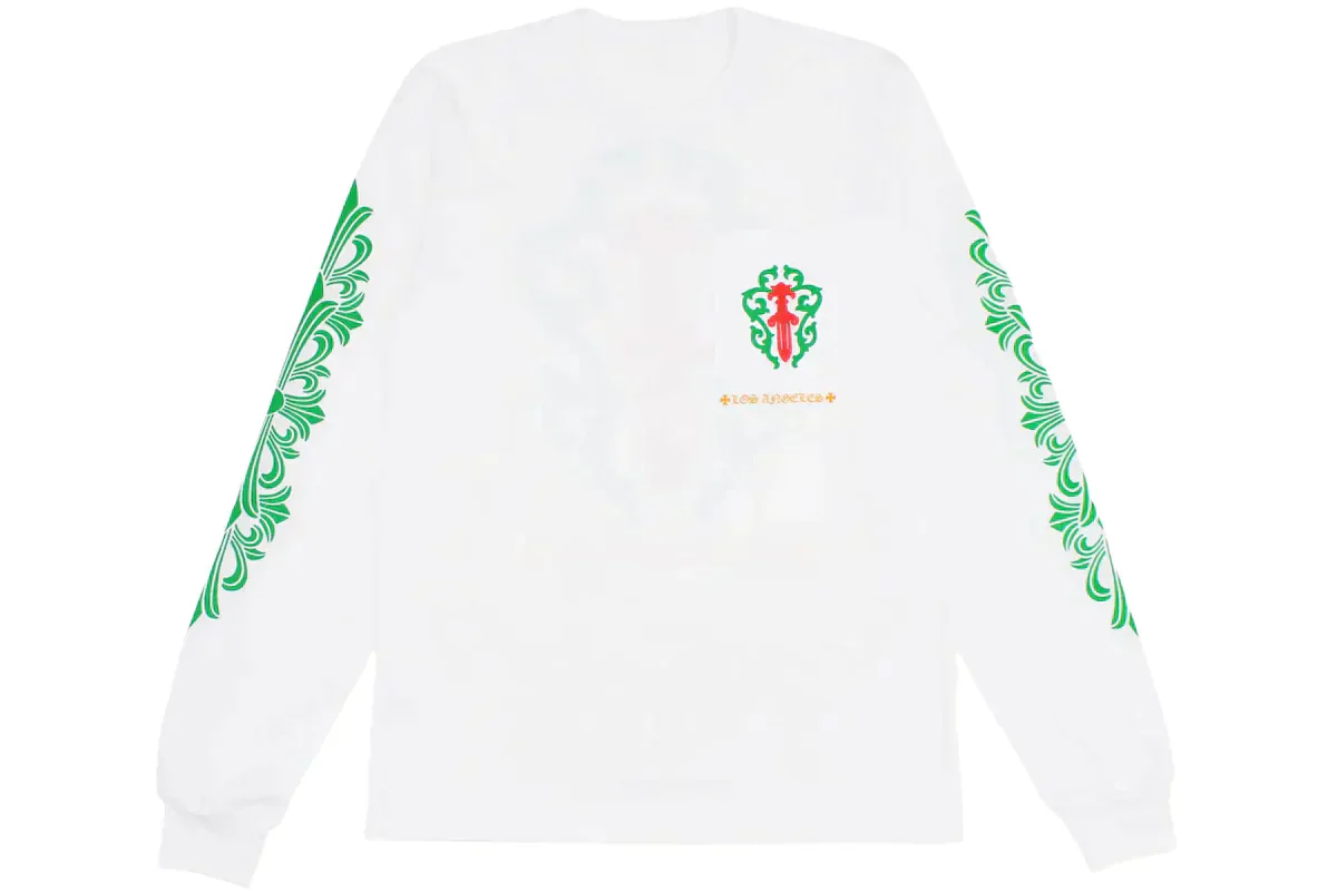 Chrome Hearts Los Angeles Exclusive Long Sleeve T-shirt White - Image 2