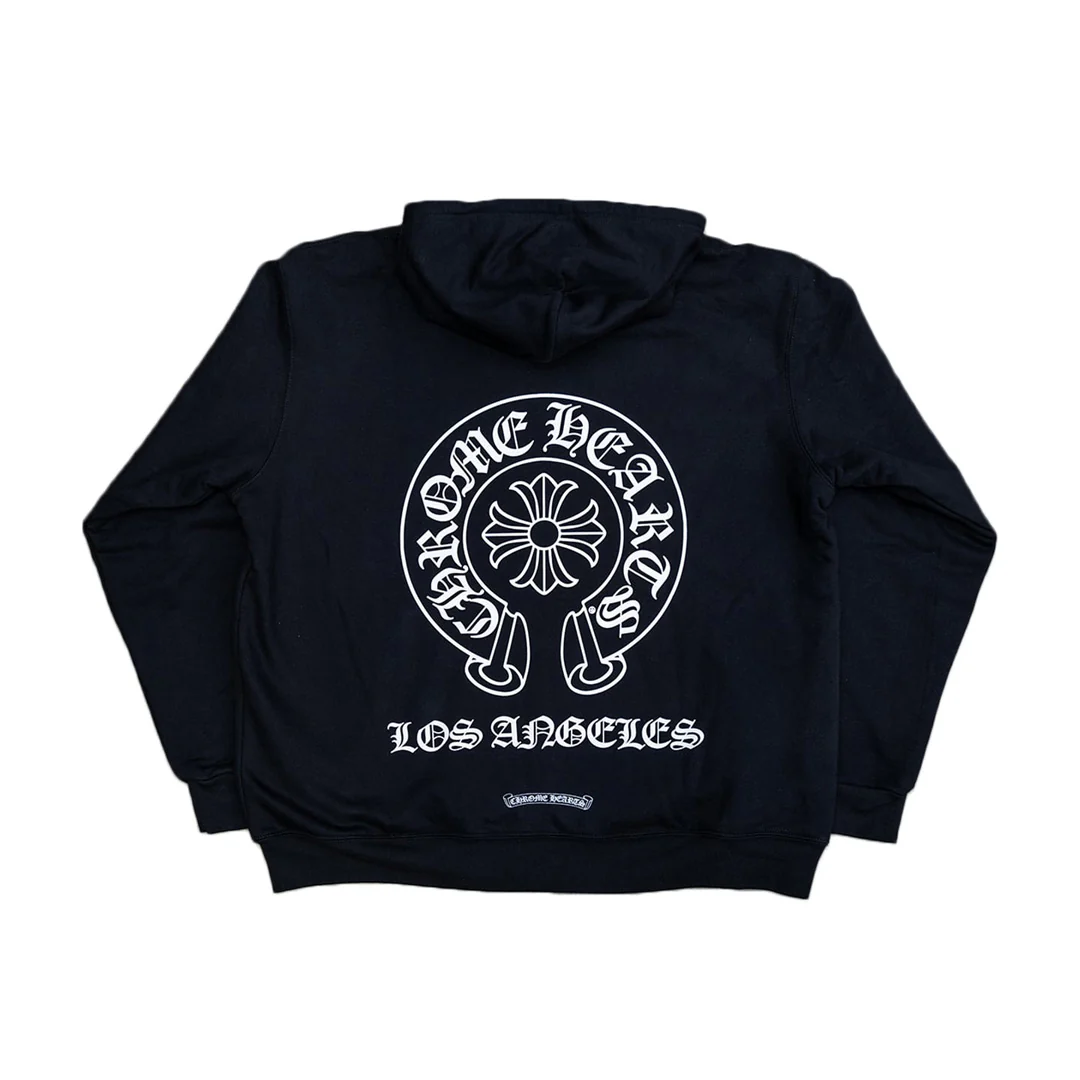 Chrome Hearts Los Angeles Horseshoe Exclusive Zip Up Hoodie - Image 2