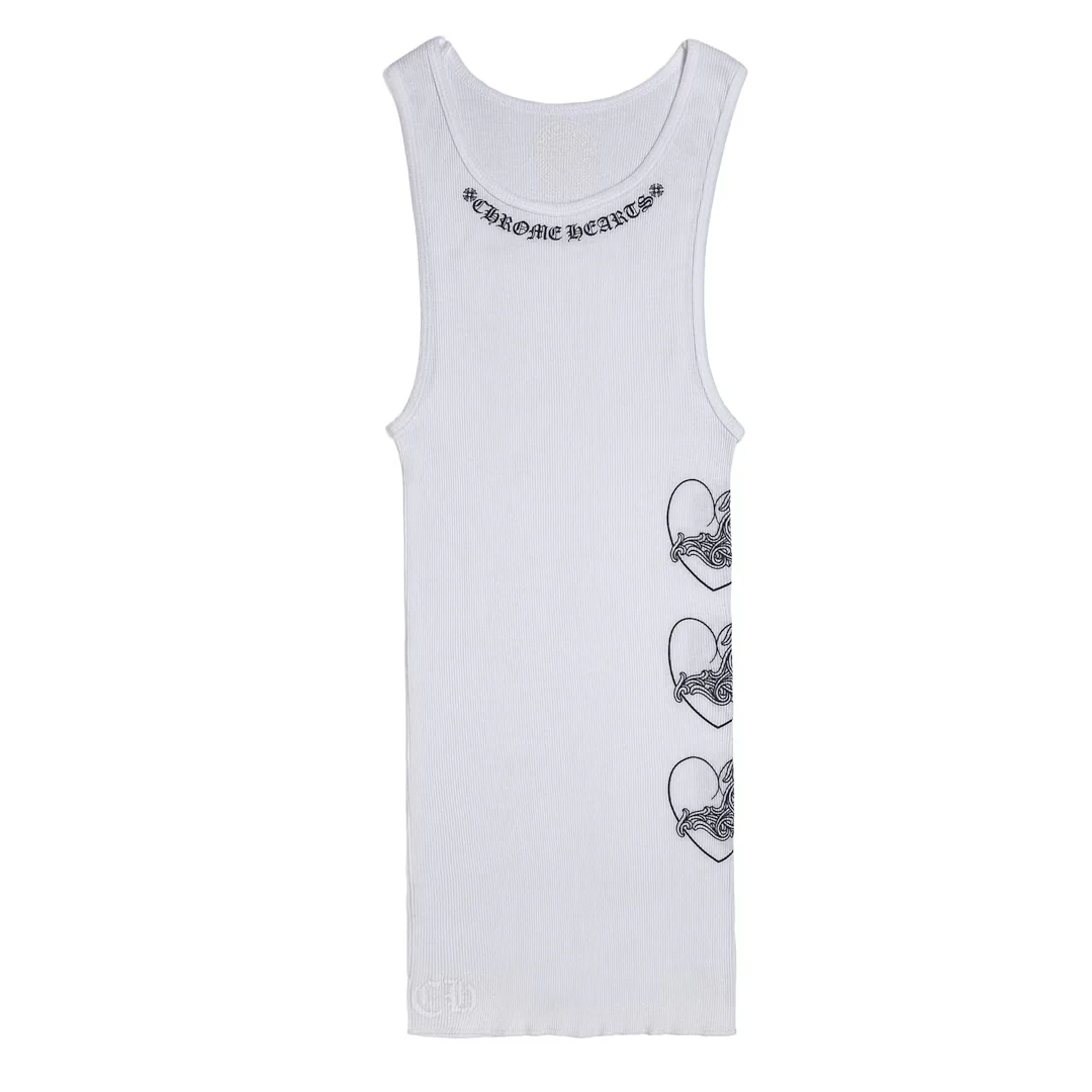 Chrome Hearts Love You Rib Tank White/Black