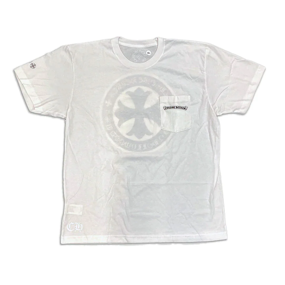 Chrome Hearts Made In Hollywood Plus Cross T-Shirt White - Image 2