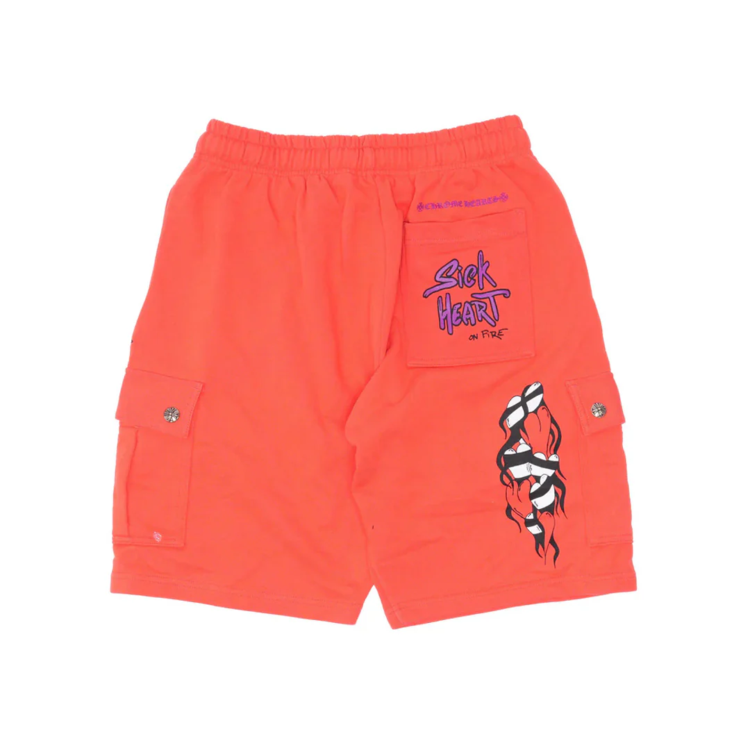 Chrome Hearts Matty Boy Orange Shorts - Image 2