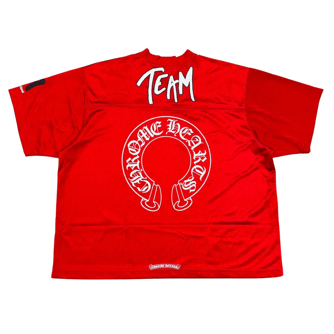 Chrome Hearts Matty Boy Sports Mesh Warm Up Jersey Red - Image 2