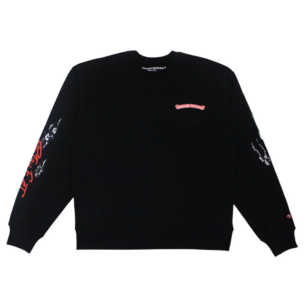 Chrome Hearts Matty Boy Stay Fast Crewneck Black